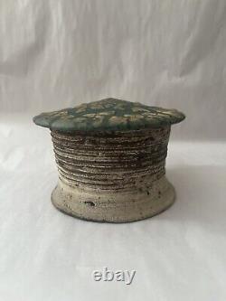 Dan Anderson Studio Pottery Ceramic Artist Stoneware Covered Jar Organic Form