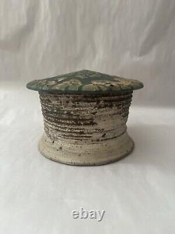 Dan Anderson Studio Pottery Ceramic Artist Stoneware Covered Jar Organic Form