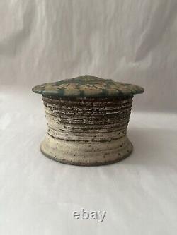 Dan Anderson Studio Pottery Ceramic Artist Stoneware Covered Jar Organic Form