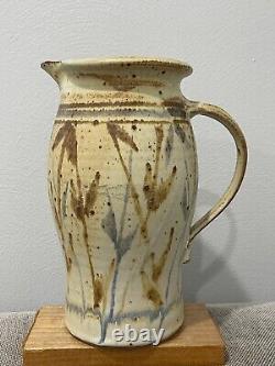 Dan Keegan Signed Art & Crafts Mission Style Studio Pottery Pitcher Vase