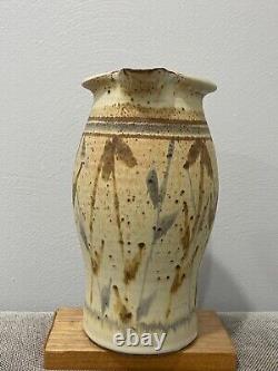 Dan Keegan Signed Art & Crafts Mission Style Studio Pottery Pitcher Vase