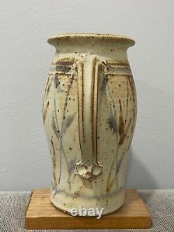 Dan Keegan Signed Art & Crafts Mission Style Studio Pottery Pitcher Vase