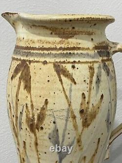 Dan Keegan Signed Art & Crafts Mission Style Studio Pottery Pitcher Vase