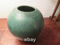 Danish Art Deco Stoneware Holbæk Keramik, Green Arts & Crafts Style Vase