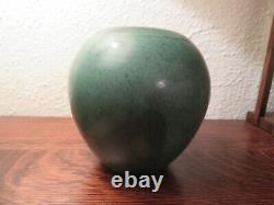 Danish Art Deco Stoneware Holbæk Keramik, Green Arts & Crafts Style Vase