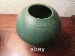 Danish Art Deco Stoneware Holbæk Keramik, Green Arts & Crafts Style Vase