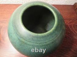 Danish Art Deco Stoneware Holbæk Keramik, Green Arts & Crafts Style Vase