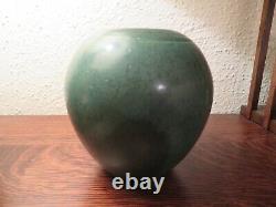 Danish Art Deco Stoneware Holbæk Keramik, Green Arts & Crafts Style Vase