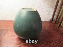 Danish Art Deco Stoneware Holbæk Keramik, Green Arts & Crafts Style Vase