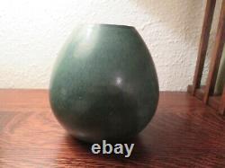 Danish Art Deco Stoneware Holbæk Keramik, Green Arts & Crafts Style Vase