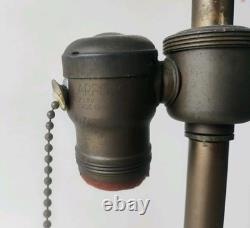 Dav Art New York Antique Arts & Crafts Pottery Double Socket Table Lamps