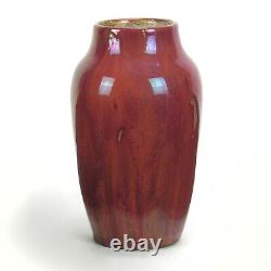 Dedham Hugh Robertson art pottery red 7 5/8 vase sang de boeuf arts & crafts