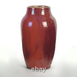 Dedham Hugh Robertson art pottery red 7 5/8 vase sang de boeuf arts & crafts