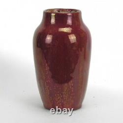 Dedham Hugh Robertson art pottery red 7 5/8 vase sang de boeuf arts & crafts