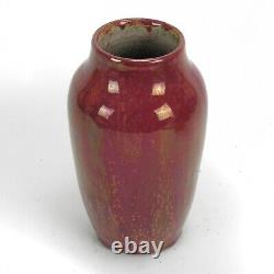 Dedham Hugh Robertson art pottery red 7 5/8 vase sang de boeuf arts & crafts