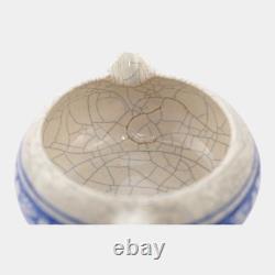 Dedham Pottery 1896-1928 Arts And Crafts Blue Azalea Ceramic Creamer and Saucer
