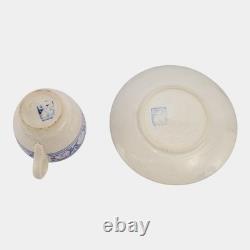 Dedham Pottery 1929-1943 Arts And Crafts Blue Rabbit Ceramic Cup and Saucer