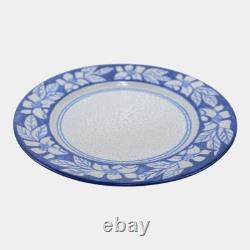 Dedham Pottery 1929-1943 Arts And Crafts Pottery Blue Floral Azalea Plate
