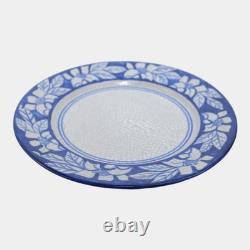 Dedham Pottery 1929-1943 Arts And Crafts Pottery Blue Floral Azalea Plate
