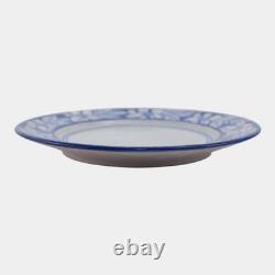 Dedham Pottery 1929-1943 Arts And Crafts Pottery Blue Floral Azalea Plate