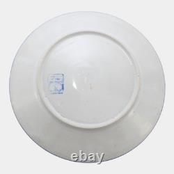 Dedham Pottery 1929-1943 Arts And Crafts Pottery Blue Floral Azalea Plate