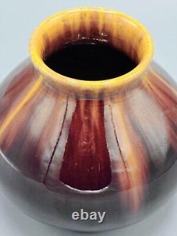 Denmark Brown Flambe Vase Michael Andersen