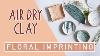 Diy Jewellery Trays Imprinting Air Dry Clay