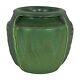 Door Pottery Green Reticulated Three Handled Green Arts And Crafts Leaf Vase