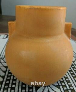 Door Pottery Handled Cabinet Vase Clementine Faience Glaze ARTS & CRAFTS Beauty