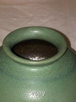 Early Date Van Briggle Pot-Vase-1905-Green Matte-Arts & Crafts-Mission-Colo Spgs