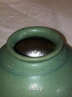 Early Date Van Briggle Pot-Vase-1905-Green Matte-Arts & Crafts-Mission-Colo Spgs