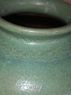 Early Date Van Briggle Pot-Vase-1905-Green Matte-Arts & Crafts-Mission-Colo Spgs