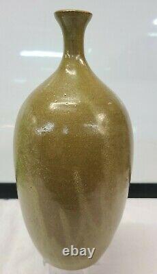 Early Marvin Bailey Arts & Crafts Style Drip Glaze Vase South Carolina