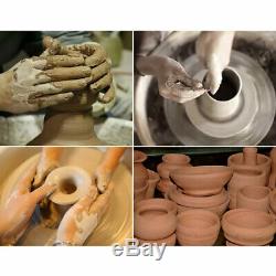 Electric Pottery Wheel Ceramic Machine 25CM Work Clay Art Craft DIY with Tools New