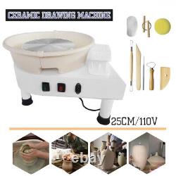 Electric Pottery Wheel Machine DIY Ceramic Work Clay Art Craft Machine 110V 250W