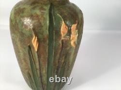 Ephraim Experimental Grueby Inspired Arts & Crafts Pottery Vase