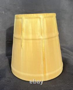 Ephraim Faience 2000 Arts and Crafts Pottery Yellow Vase 914 Retired 2003