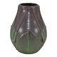 Ephraim Faience 2005 Arts And Crafts Pottery Green Plum Coleus Ceramic Vase 223
