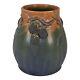 Ephraim Faience 2005 Arts And Crafts Pottery Heirloom Blackberry Green Vase 522