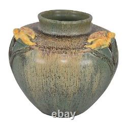 Ephraim Faience 2008 Arts and Crafts Art Pottery Siberian Yellow Iris CERF Vase