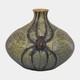 Ephraim Faience 2016 Hand Made Pottery Spiders Tapestry Ceramic Vase