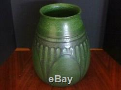 Ephraim Faience Arts & Crafts Art Pottery Large Vase Signed