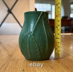 Ephraim Faience Plum Leaf Cabinet Vase Malachite Laura Klein 2003