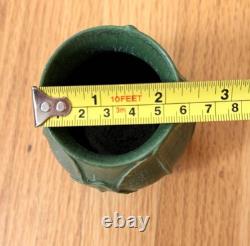 Ephraim Faience Plum Leaf Cabinet Vase Malachite Laura Klein 2003