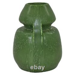 Ephraim Faience Pottery 2001 Arts and Crafts Green Great Plains Ceramic Vase 103
