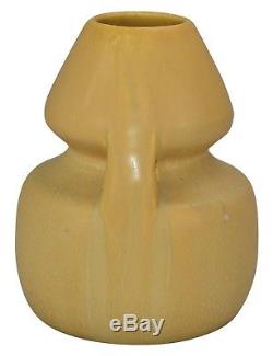 Ephraim Faience Pottery 2003 Satin Yellow Great Plains Arts and Crafts Vase 103
