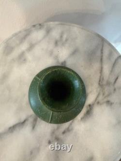 Ephraim Faience Pottery Budding Candlestick 4.5 x 4 Kevin Hicks #971 Green