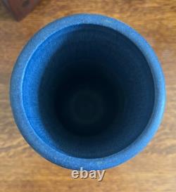 Ephraim Faience Pottery Bungalow Flower Blue 10th Anniversary Limited Edition