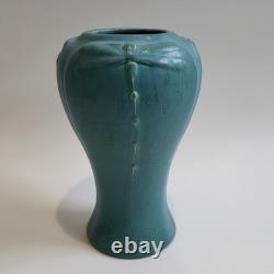 Ephraim Faience Pottery Darner Vase Dragonfly Arts & Crafts Retired #818 Nice