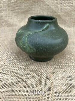 Ephraim Faience Pottery Experimental Morris Vase Ginko With Provenance 3 3/4 08